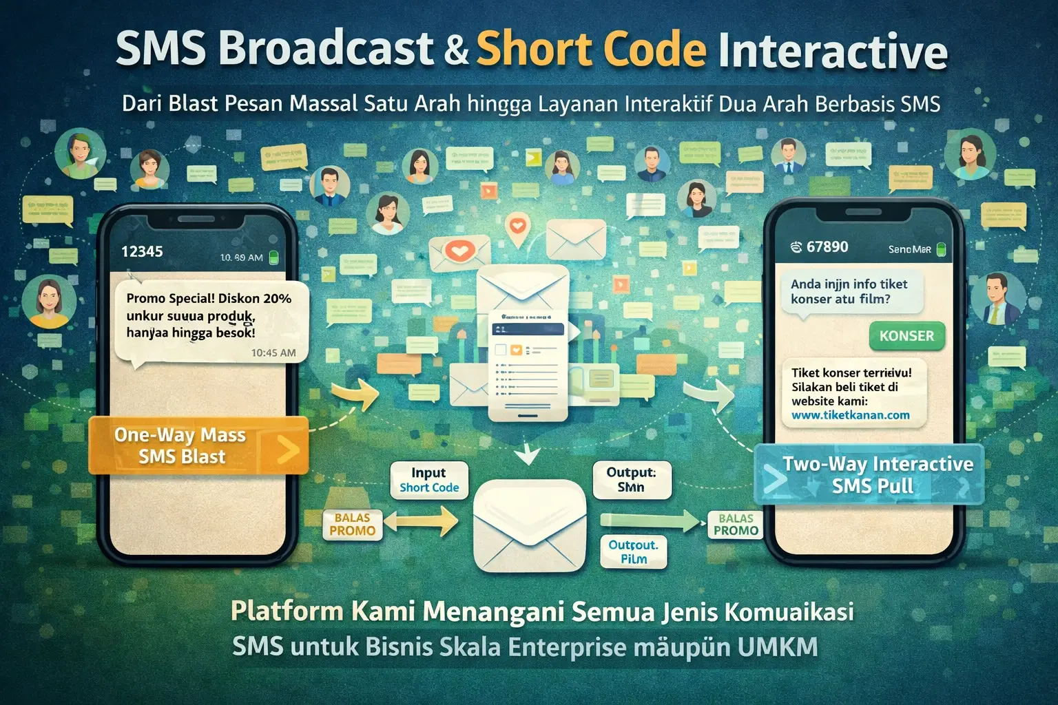 SMS Broadcast & Short Code Interactive